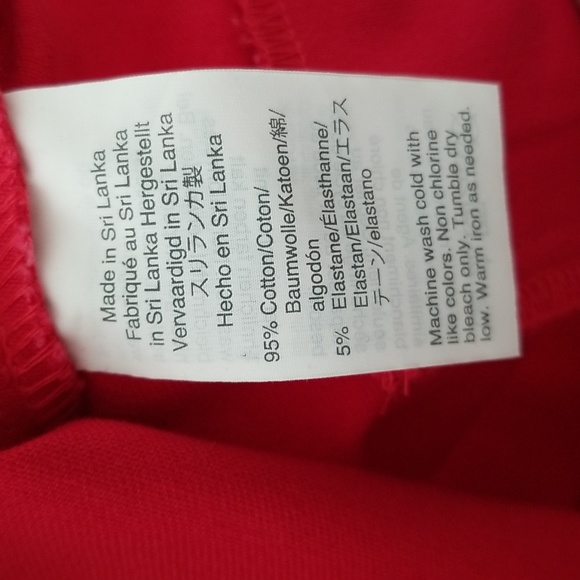 J.Crew Mercantile red ankle pants with side zipper size 10 - Picture 5 of 8